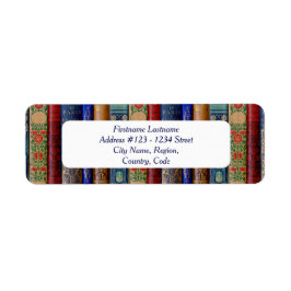 Bibliophileの住所 シール(アールヌーボー) ラベル