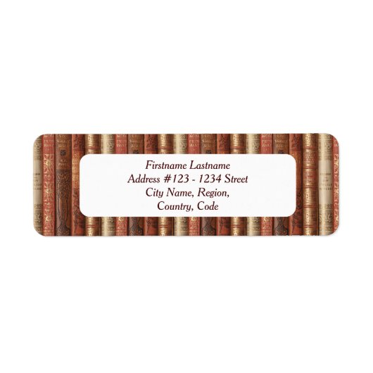 Bibliophileの住所 シール（サニーサイド） ラベル (正面)