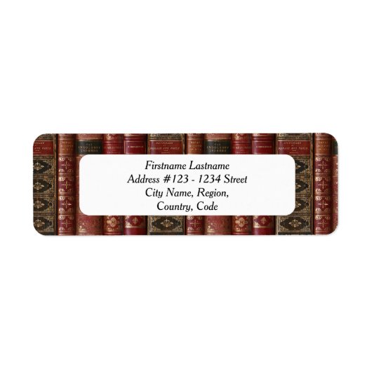 Bibliophileの住所 シール(Legends) ラベル (正面)