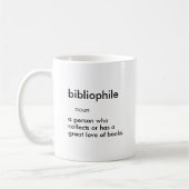 bibliophileの名詞定義辞書の意味 コーヒーマグカップ (左)