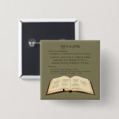 Bibliophile 缶バッジ (正面&裏面)