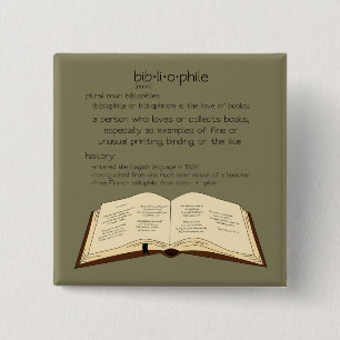 Bibliophile 缶バッジ