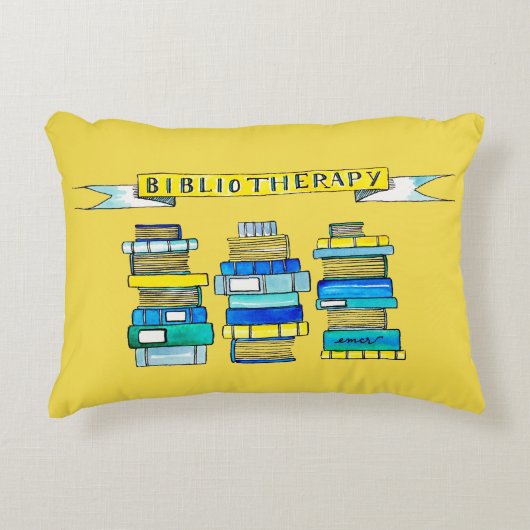 Bibliotherapyの枕 アクセントクッション (正面)