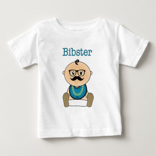Bibster -ベビーのヒップスター ベビーTシャツ (正面)