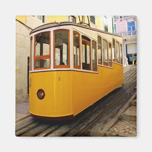 Bica Funicular, Lisbon, Portugal マグネット (正面)