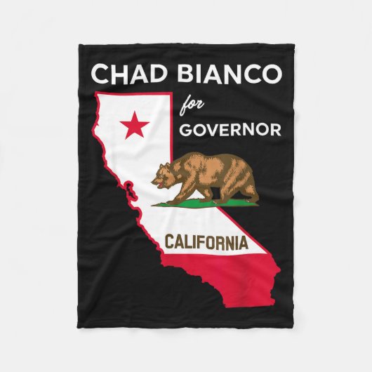 Bicanco 2026 Chad Bianco For Governor Of Californi フリースブランケット (正面)