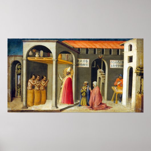Bicci di Lorenzo Saint Nicholas Resuscitating ポスター (正面)