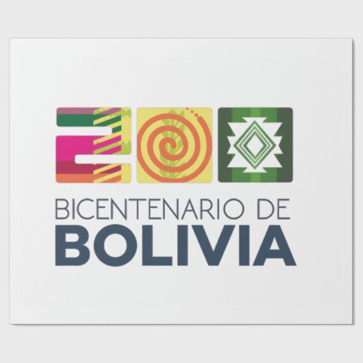 bicentenario Bolivia ラッピングペーパー (フラット)