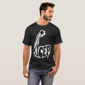 Bicep Bodybuilding Weightlifting Muscles Barbells  Tシャツ (正面フル)