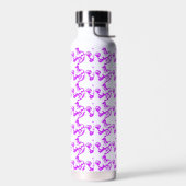 Bicep Curl Minimalist Gym - Purple Fitness Design ウォーターボトル (左面)