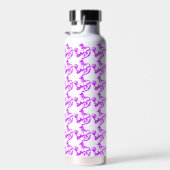 Bicep Curl Minimalist Gym - Purple Fitness Design ウォーターボトル (右面)