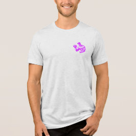 Bicep Curl Minimalist Gym - Purple Fitness Design トライブレンドTシャツ
