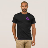 Bicep Curl Minimalist Gym - Purple Fitness Design Tシャツ (正面フル)