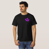 Bicep Curl Minimalist Gym - Purple Fitness Design Tシャツ (正面フル)