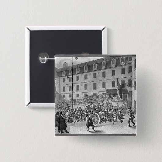 Bicetreの囚人の到着 缶バッジ (正面&裏面)