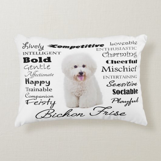 Bichonの特性の枕 アクセントクッション (正面)