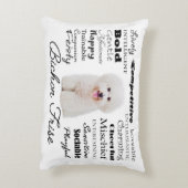 Bichonの特性の枕 アクセントクッション (裏面(縦))