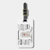 Bichonの特性手荷物タグ ラゲッジタグ (正面縦)