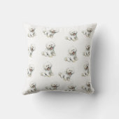 bichonのfrise犬の枕 クッション (裏面)