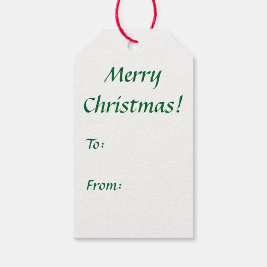 Bichonクリスマスギフトタグ ギフトタグ (裏面)