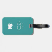 Bichon愛デザイン旅行ギフト ラゲッジタグ (裏面横)