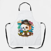 Bichon Dog Pirate エプロン (正面)