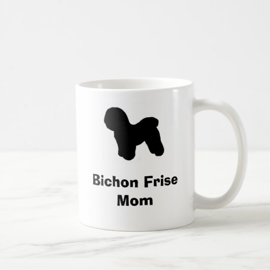 "Bichon Friseお母さん"のマグ コーヒーマグカップ (右)