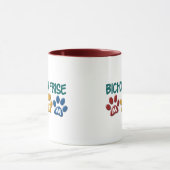 BICHON FRISEのお母さんの足のプリント マグカップ (中央)