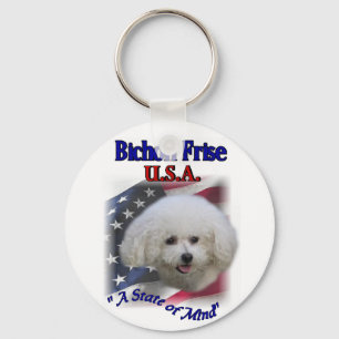 Bichon Friseのギフト キーホルダー