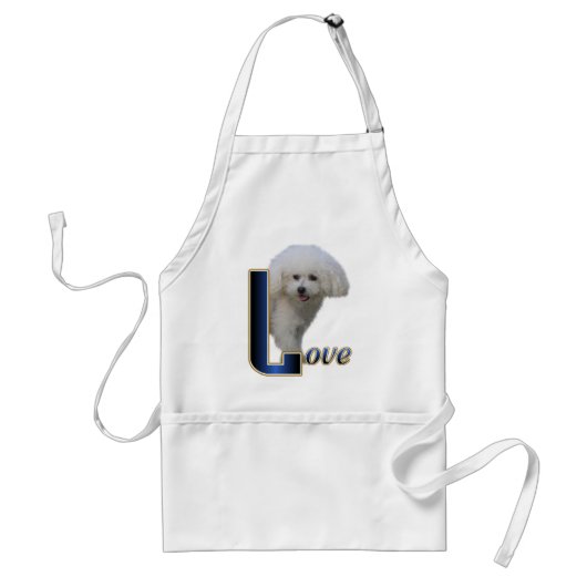 Bichon Friseのギフト スタンダードエプロン (正面)