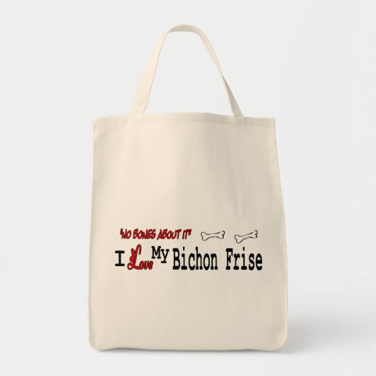 Bichon Friseのギフト トートバッグ (正面)