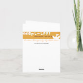 Bichon FriseのクリスマスNotecard シーズンカード (裏面)