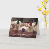 Bichon Friseのバースデー・カード!! カード (黄色い花)