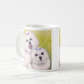 Bichon Friseのマグ コーヒーマグカップ (正面左)