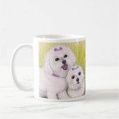Bichon Friseのマグ コーヒーマグカップ (左)