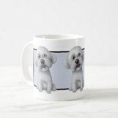 Bichon Friseのマグ コーヒーマグカップ (正面左)