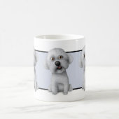 Bichon Friseのマグ コーヒーマグカップ (中央)