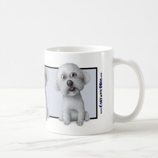 Bichon Friseのマグ コーヒーマグカップ (右)