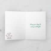 Bichon Friseのメリークリスマスカード シーズンカード (内部)