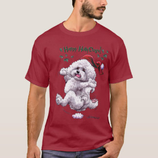 Bichon Friseの休日のTシャツ Tシャツ