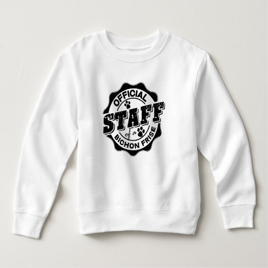 Bichon Friseの公式スタッフ ベビーTシャツ (正面)