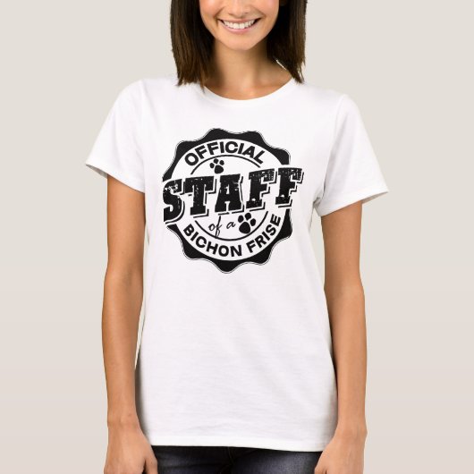 Bichon Friseの公式スタッフ Tシャツ (正面)