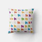 BICHON FRISEの正方形の装飾用クッション クッション (裏面)