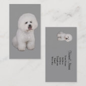 Bichon Friseの繁殖動物の名刺 名刺 (正面/裏面)
