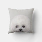 Bichon Friseのmiartによるオリジナル クッション (裏面)