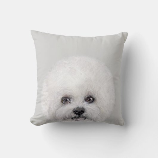 Bichon Friseのmiartによるオリジナル クッション (正面)