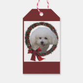 Bichon Friseクリスマスギフトタグ ギフトタグ (裏面)