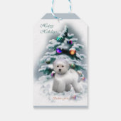 Bichon Friseクリスマスギフトタグ ギフトタグ (裏面)