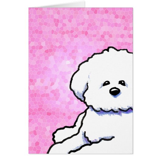 Bichon Friseノートカード (正面)
