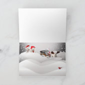 Bichon Friseメリークリスマスの挨拶状 シーズンカード (内部)